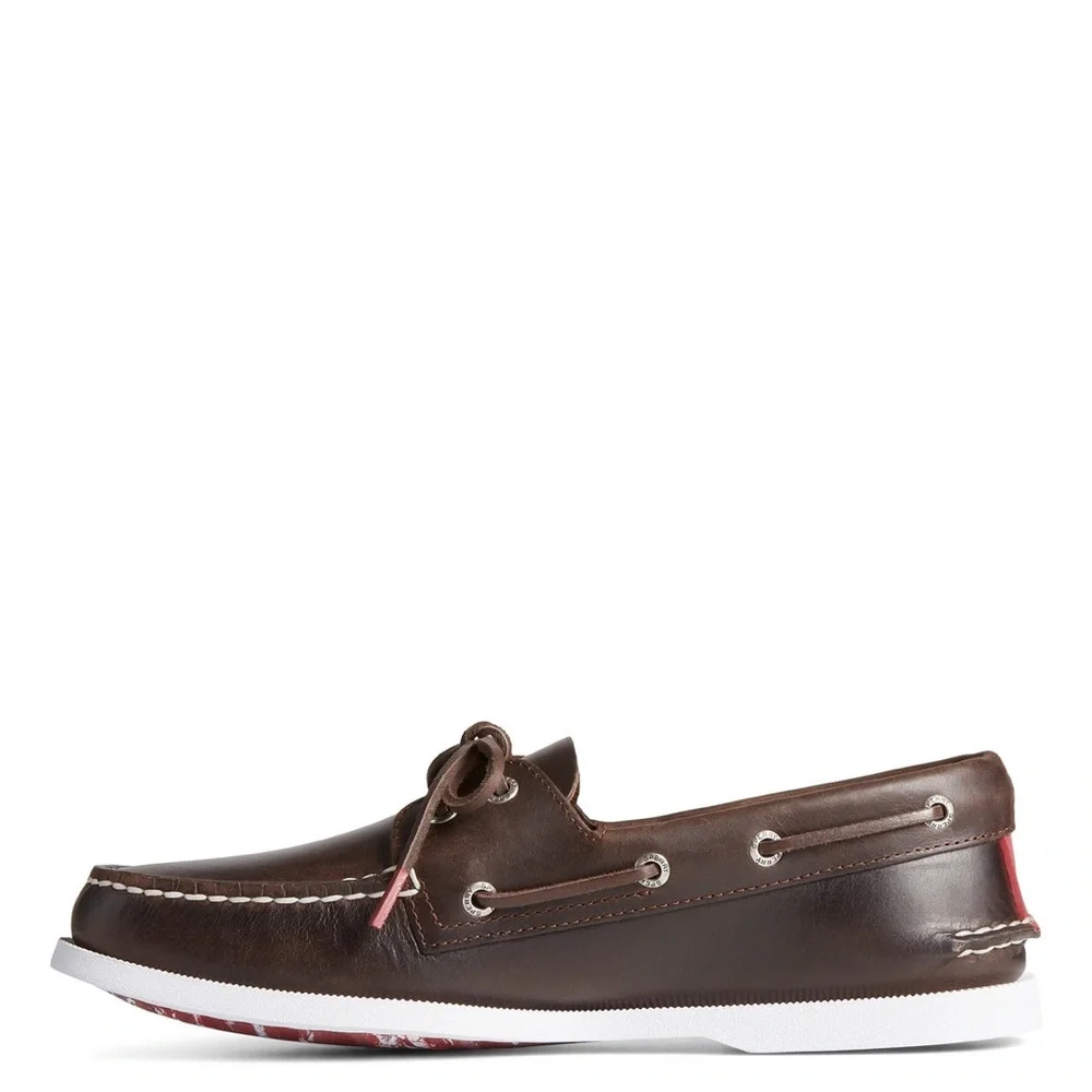 NEW!! Men’s Sperry Authentic Original 2 Eye Pull Up Brown Leather Size 15W